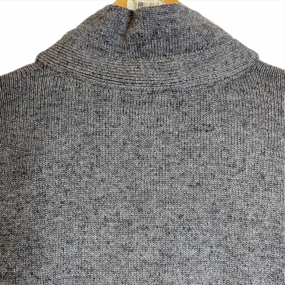 Banana Republic Gray Cotton Knit Sweater Jacket Cardigan Pockets Medium M - Picture 11 of 16
